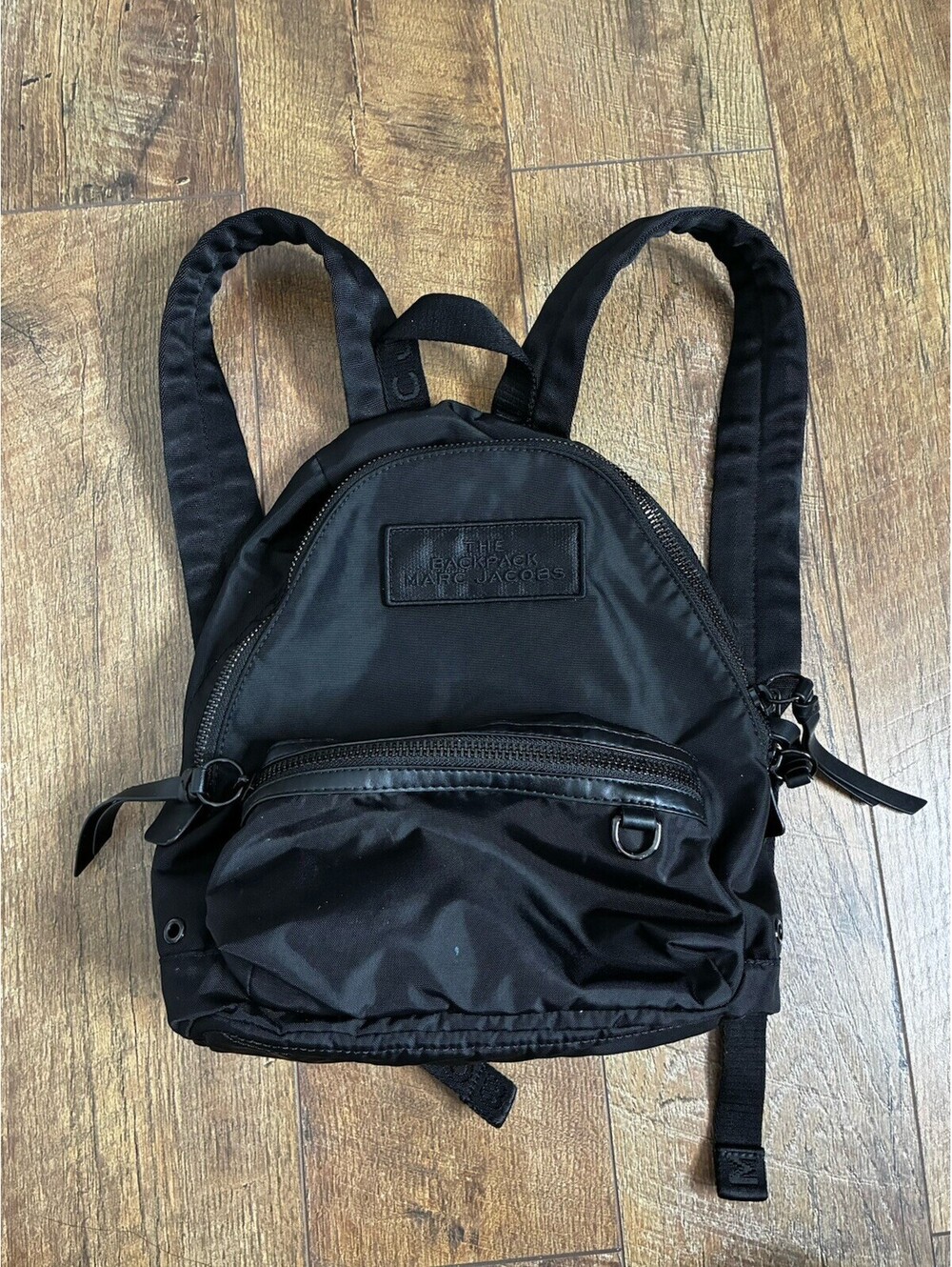 Marc Jacobs The Backpack Black Nylon Mini Backpack Travel Casual Daypack Bag